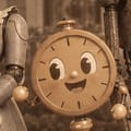 Miss Minute: a smiling pocket-watch face.
